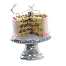 Check spelling or type a new query. Holiday Ornaments 3 0 Confetti Birthday Cake Cake Stand Icing Tree Ornaments Target