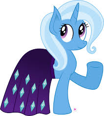 Trixie Wearing Starlight's Cape by illumnious on DeviantArt
