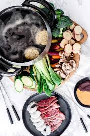 Feature a hot pot of gruyere cheese and french. Broth Fondue Oh So Delicioso