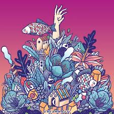 Doodle Art Seni Pensil Warna Warna