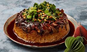 Wild mushrooms and brussels sprouts. Yotam Ottolenghi S Vegan Recipe For Celebration Sticky Rice Cake Food The Guardian