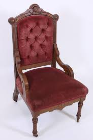 Victorian Eastlake Fancy Side Chair Antique Walnut Tufted Back Parlor Chair Parlor Chair Chair Side Chairs