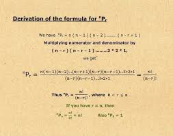 Derivation Of Permutation Formula Permutation Formula Formula Number Theory