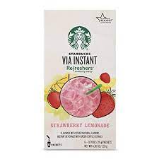 A starbucks refresher is a cold drink made with real fruit juice. Starbucks Via Refreshers Strawberry Lemonade 4 16 Ounce Amazon De Lebensmittel Getranke