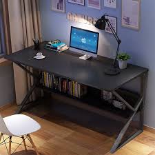 Supported on metal rebar legs, it comes with a spacious rectangular top, 2 storage. Modern Economy Computer Desk Home Office Student Study Writing Table Pc Material
