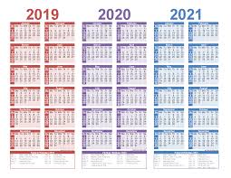 Years with same calendar as 2021. Free Printable 2019 2020 2021 Calendar With Holidays Free Printable 2021 Monthly Calendar With Holidays