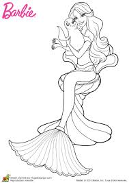 Coloriage Barbie Sirene Coloriage Barbie Coloriage Sirene Coloriage