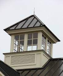 Cupolas Square Venting Cupola With Windows And Standing Seam Roof Glass Cupolas Do Include Some Venting At The Base To Prev Barn Cupola Cupolas Metal Roof