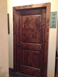 Stained Knotty Alder Doors Trim So Rustic Rustic Doors Alder Doors Doors Interior