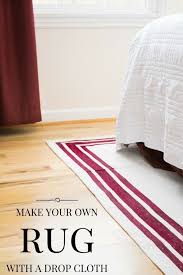 Diy Rug From A Canvas Drop Cloth Diy Rug Drop Cloth Rug Canvas Drop Cloths