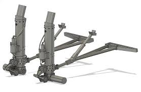 B-17 Main landing gear (unloaded) (for Monogram) | HLJ.com