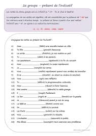 Present De L Indicatif 2e Groupe Verbes Issant Exercice Verbe Exercices Conjugaison French Expressions