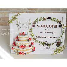 weddingウェルカムボード 大切な親友の結婚式に ウェルカムボードを作りました ウェルカムボードという 大切な物を作らせて頂けて それを飾って 花嫁さんの大切なゲストの方々を お迎えしてもらえるなんて 本当に光栄なことで スイーツデコ