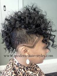 Curly Mohawk With Shaved Sides You Can Get This Look With A 27 Piece Weave Or Quick Weave Consult Your Hair Styles Quick Weave Hairstyles Womens Hairstyles
