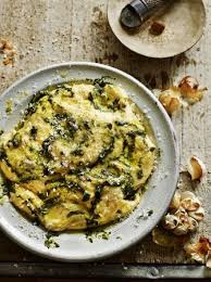 Creamy Polenta With Garlic And Basil Butter Cheese Recipes Jamie Magazine Recipe Polenta Recipes Creamy Polenta Food