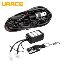 Urace 0 400w 24awg Led Light Bar Wiring Harness 40amp Relay Fuse Wire Cable On Off Strobe Led Work Light Remote Control Switch Wire Aliexpress