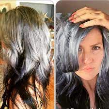 Still Kept My Reverse Ombre But Went Grey In Love Reverse Ombre Hair Grey Ombre Hair Grey Hair Color