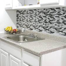 14 amazing kitchen backsplash ideas. Art3d Peel And Stick Backsplash Tile Kitchen Vinyl Sticker 12 X 12 Gray White Design 10 Pack Walmart Com Walmart Com