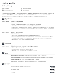 25 resume templates for microsoft word