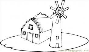 Farm house coloring pages for kids online. Farmhouse Near The Windmill Coloring Page For Kids Free Houses Printable Coloring Pages Online For Kids Coloringpages101 Com Coloring Pages For Kids