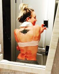 Kaley cuoco's been acting for quite some time now, but the actor only got ~ frisky ~ on camera for the first. Big Bang Theory S Kaley Cuoco Shares Cupping Marks On Instagram Daily Mail Online