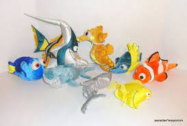 Disney Store Finding Nemo Plush Set Lot Tad Sheldon Gill Chum Bubbles Dory P72 Disney Stuffed Animals Disney Store Disney Kids