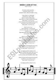 The only outcome will be that, you didn't achieve anything. English Worksheets Completion Activity Song When I Look At You Miley Cyrus