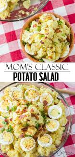 This Classic Potato Salad Recipe Includes Tips For Adding Perfectly Boiled Eggs And Is So Easy To M Potatoe Salad Recipe Classic Potato Salad Easy Potato Salad