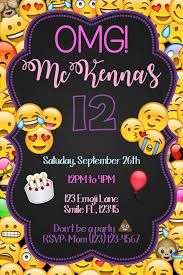 Este Listado Esta Para Una Invitacion Digital Personalizado Con Tus Datos Del Evento Usted Recibir Emoji Invitations Emoji Birthday Invitations Emoji Birthday