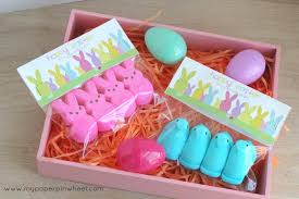 Easter games for kindergarten and preschool children. Peeps Free Printable For Easter Treats Dimple Prints