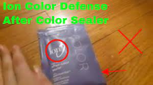 How To Use Ion Color Defense After Color Sealer Review Youtube