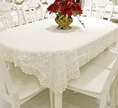 White Lace Tablecloth Dining Room Living Room Dust Proof Cover Cloth Rectangular Or Round Table Covers A 90x15 Tablecloth Dining Round Table Covers Table Cloth