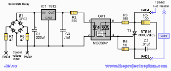 Solid state relay has many advantages including no mechanical friction on the contactor, the connection process only occur when there are crosses zero, there is no spark at the contactor, not noisy, small konsusi flow control, better endurance. Solid State Triac Relay Schematic Board Layout Electronic Circuit Design Circuit Diagram Electronics Circuit