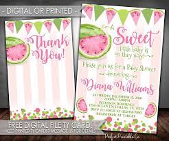Watermelon Baby Shower Invitation Watermelon Invitation Etsy Baby Shower Watermelon Watermelon Invitations Watermelon Baby