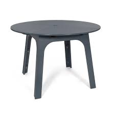There are a few keys to creating this modern industrial alfresco that's if modern chic is more your style, go all out with black. Modern 44 Round Patio Table For Outdoor Dining Loll Designs