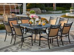Darlee Outdoor Living Standard Mountain View Cast Aluminum 9 Piece Dining Set With 60 Inch Square Dining Table In Antique Bronze 201610 9pc 60w Patio Dining Patio Dining Set Square Dining Tables