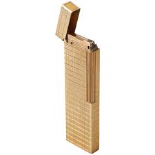 St Dupont Lighter Gold Diamond Head Dupont Lighter Lighter Modern Desk Accessories