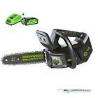 Motosega Per Potatura A Batteria Greenworks Gd40tcsk2 Completa Di Batteria 40v 2 Scie A Chaine Scie Batterie