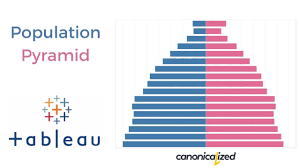 how to build a population pyramid with tableau