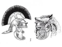Design For Johnnystars88 Roman Military Wolf Drawing Centurion Strongholdtattoo Stronghold Newtattoo Newdes Ancient Tattoo Roman Tattoo Wolf Tattoos