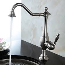Nous avons un large eventail de robinets retro qui s adapteront a votre cuisine de style retro. Robinet De Cuisine Style Vintage Brosse En Nickel Brosse 6110541619525