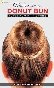 How To Do A Donut Bun Step By Step Procedure Donut Bun Donut Bun Hairstyles Flight Attendant Hair