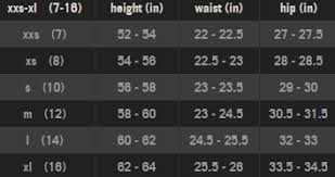 Abercrombie Pants Size Chart Best Picture Of Chart