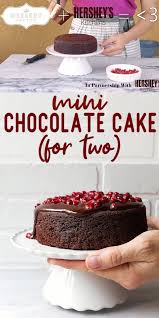 Mini Chocolate Cake For Two Perfect For Celebrating Anniversaries Date Night Or Just Because Chocolate Ma In 2020 Mini Chocolate Cake Desserts Cake For Two Recipe