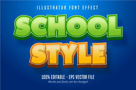 Download Cartoon Style Editable Text Effect Graphic By Mustafa Beksen Creative Fabrica In 2020 Cartoon Styles School Fashion School Yellowimages Mockups