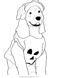 Plus, it's an easy way to celebrate each season or special holidays. Dog Dressed On Halloween Coloring Page For Kids Free Halloween Printable Coloring Pages Online For Kids Coloringpages101 Com Coloring Pages For Kids