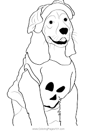 Scroll down the page to see all of our printable dog pictures. Dog Dressed On Halloween Coloring Page For Kids Free Halloween Printable Coloring Pages Online For Kids Coloringpages101 Com Coloring Pages For Kids