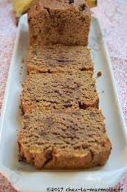 Cake A La Banane Aux Pepites De Chocolat Et Son D Avoine Marmotte Cuisine Cake A La Banane Pepite Chocolat Dessert