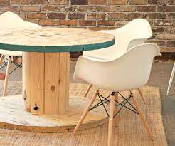 Clipped corner details add bold architectural. Wire Spool Table 3 Steps With Pictures Instructables