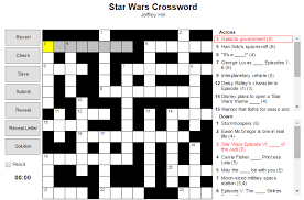 It is easy, just fill in the words and the clues and download the printable pdf. Star Wars Crossword The English Blog